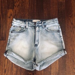 High waisted Jean shorts